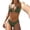 Army Green, variant on High Waist Swimsuits Women High Waist Bikini Solid Color Halter Two Piece Swimsuit Stylish Comfortable Beach Army Green S