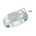 thumbnail image 3 of SZUL 1/4 Carat TW Men's Diamond Channel Ring in 10K White Gold (J-K-L Color, I2-I3 Clarity), 3 of 5