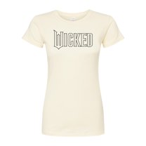 Wicked - Outline Logo - Juniors Fitted Graphic T-Shirt