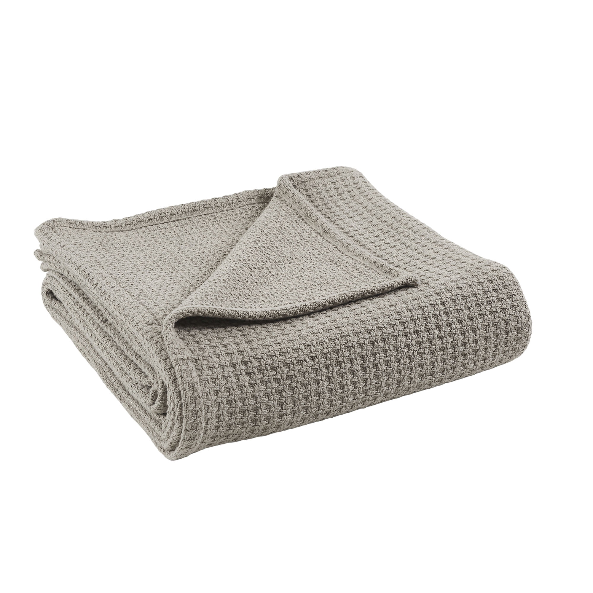 Modern Thread Taupe Waffle Weave 100% Cotton Adult Thermal Blanket, King
