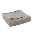 thumbnail image 2 of Modern Thread Taupe Waffle Weave 100% Cotton Adult Thermal Blanket, Twin, 2 of 4