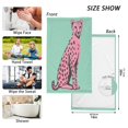 thumbnail image 6 of Yayeee 100% Cotton Hand Towels for Bathroom 16" x 28" Soft Absorbent Kitchen Towel, Pink Cheetah, 6 of 7