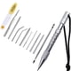 thumbnail image 2 of Greeniant Marlin Set Agujas de cordones Acero inoxidable Profesional Pequeña artesanía Costura Reutilizable Extraíble Tejer Pin Trabajo de cuero carpas 12 piezas de plata Greeniant OD023335-02B, 2 of 6