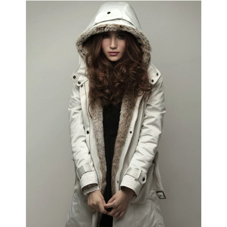 Women's trench coat with hood and hotsell removable lining
