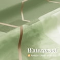 thumbnail image 5 of Cortina de ducha moderna verde salvia para baño, decoración geométrica, impermeable, tela abstracta para decoración del hogar, 180 x 180 cm, 5 of 5
