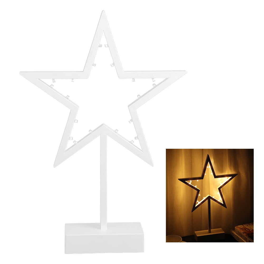 Warm White LED Night Light, Star Decor Light Star Table Lamp, Kid Gift
