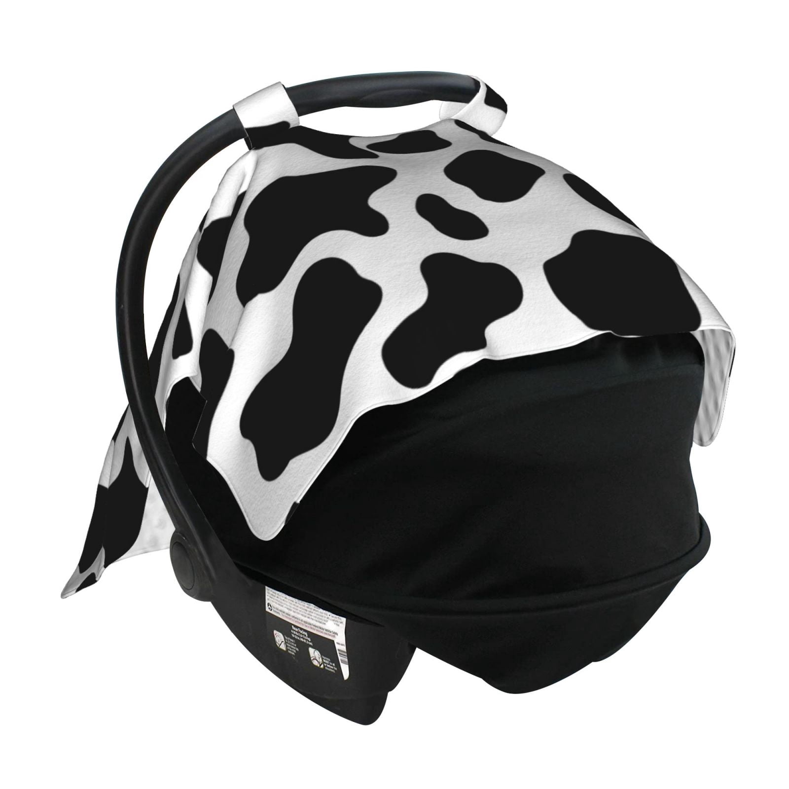 Car Seat Cover Baby - Cow print pattern Breathable Infant Car Seat Cover for Baby Carseat, Lightweight Comfort Baby Essentials Must Haves Newborn Stuff for Girl Boy