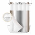 thumbnail image 2 of Brown Grey No Hook Shower Curtain Waterproof, Bathroom Curtains with Snap in Liners and See Through Top Window, Gray Farmhouse Modern Rustic Hotel Style Bathtub Curtains Shower 60"Wx72"L, 2 of 8