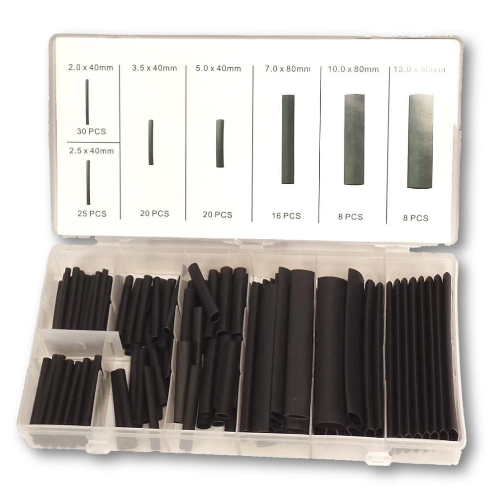 Heat Shrink Tubing in Assorted Metric Sizes 127 Pc Kit
