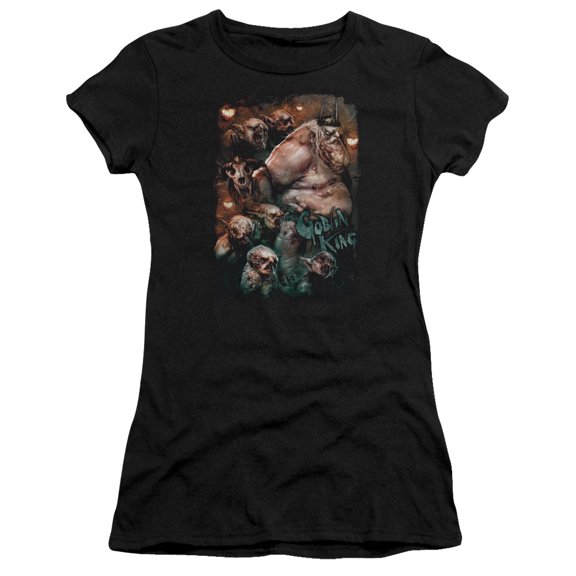 The Hobbit Goblin King S/S Junior Women's T-Shirt Sheer Black