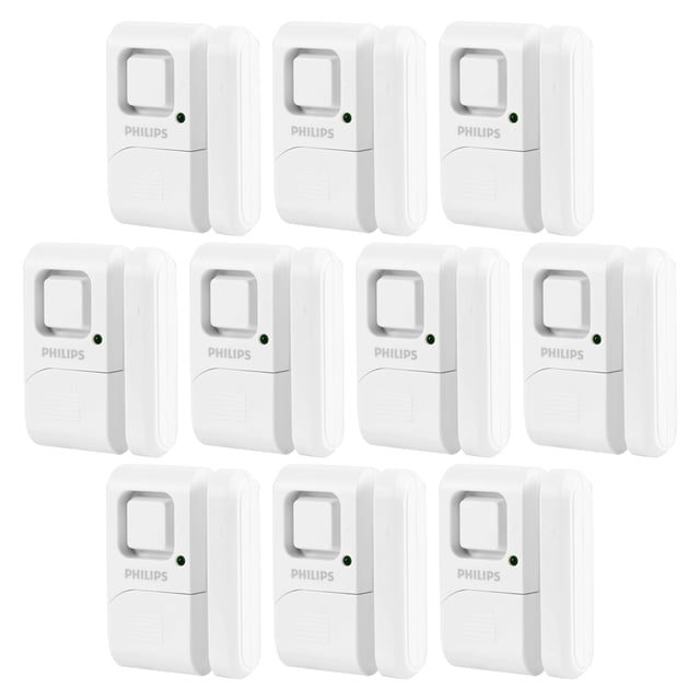 Alarma para ventanas y puertas Philips Personal Security, paquete de 10