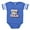 Royal Blue, variant on CafePress - Moss Hill Texas - Cute Infant Baby Football Bodysuit