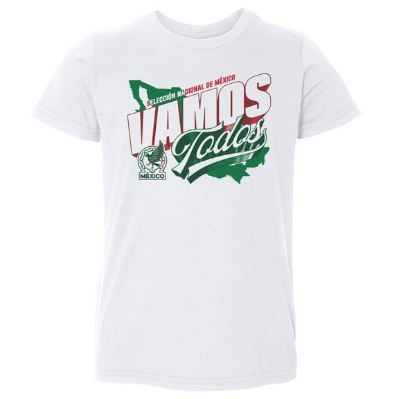 Toddler 500 Level White Mexico National Team Vamos Todos Country T-Shirt