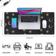 thumbnail image 5 of Long Mouse Pads for Desk,Dark Blue Sun Moon Wreath Pattern Desk Mats on Top Of Desks, Desk Mouse Pad Extra Large with 3mm Non-Slip Base and Stitched Edge for Gaming,Office,Work,Home 35.4"x15.7", 5 of 6