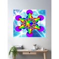 thumbnail image 2 of Colour Metatron Cube Poster Wall Art, Modern Wall Decor For Living Room Bedroom, 24x36 UNFRAMED, 2 of 3