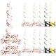 thumbnail image 1 of KAKOWELY Juego de 2 decoraciones en espiral para fiestas, decoración en espiral para 18.º cumpleaños, decoración en espiral para colgar en el techo del 18.º aniversario., 1 of 5