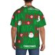 thumbnail image 3 of Balery Cute Santa Camisa Casual de Manga Corta con Botones para Hombre, Texturizada, Estilo Cubano, para Playa, Verano-Large, 3 of 5