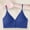 🔥 Dark Blue, variant on No Underwire Comfortable Womens Bras No Underwire Front-Open Gathered Wireless Bra Solid Color Seamless Lift Design Breathable Removable Pads Front Clip Easy-On Style Beautiful Back Support