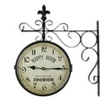 thumbnail image 3 of Upper Deck Metal Decorative Vintage Happy Hour Double Sided Wall Clock Rustic Home Decor, 3 of 6