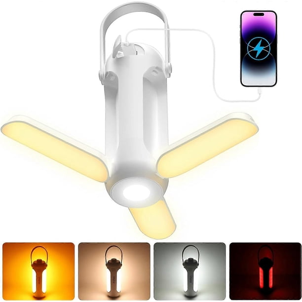 10000mAh Battery Capacity Lanterns for Power Outages, 720LM LED Hanging Camping Light for Tent(White)