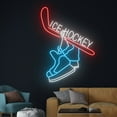 thumbnail image 3 of Handmadetneonsign Ice Hockey Neon Sign, Ice Hockey Player Led Sign, Ice Skating Led Light, 3 of 5