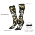 thumbnail image 5 of Bingfone Compression Socks for Women and Men Long Socks for Running Athletic Cycling Nurse-Ink Graffiti Owl, 5 of 8