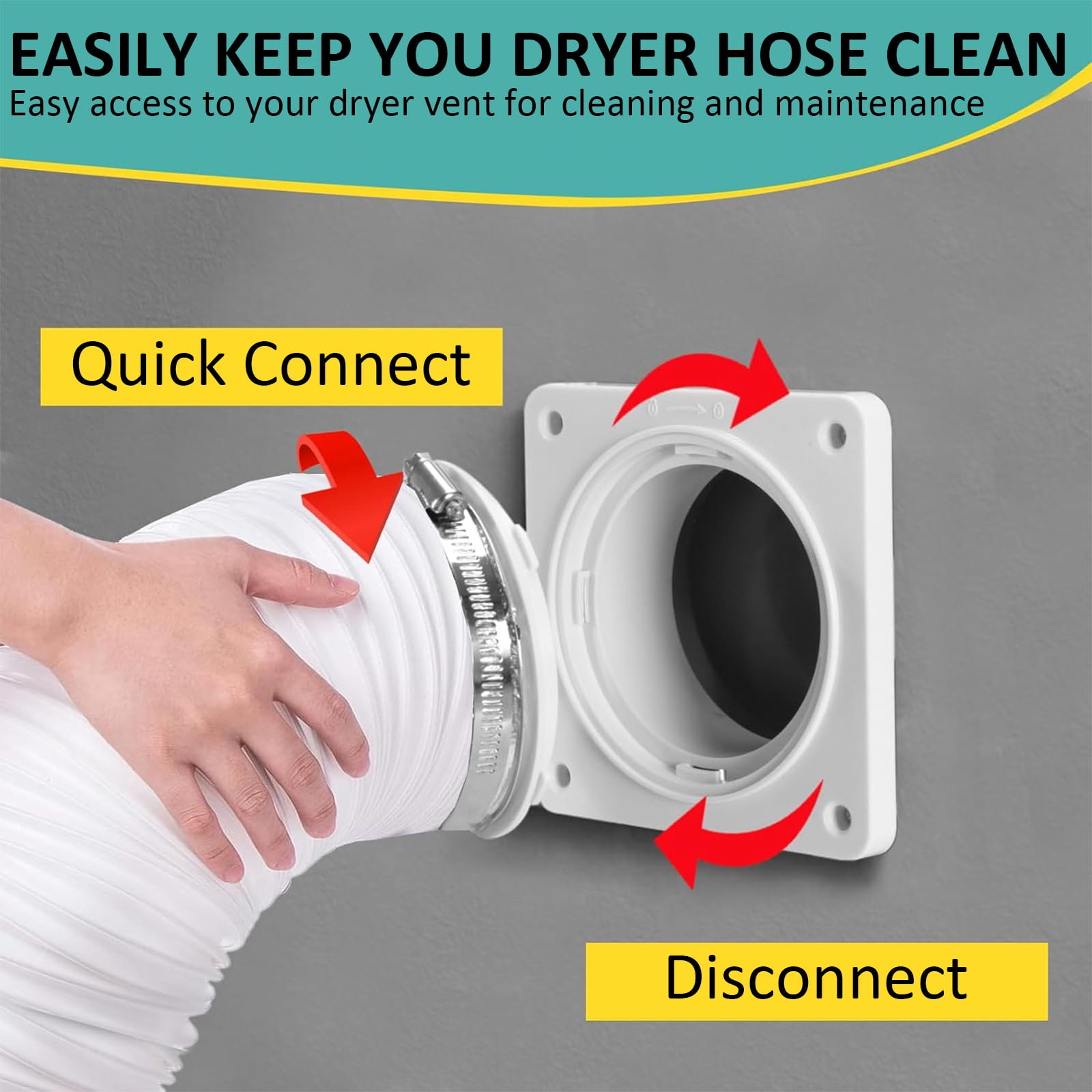 Complete Dryer Vent Kits with Flange Adapter and Aluminum Hose for Full Setup