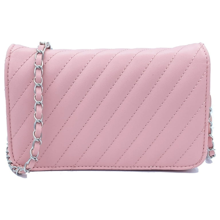 PRADA TESSUTO MINI PINK QUILTED BARREL BAG