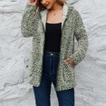 thumbnail image 1 of Abrigo de invierno para mujer NikouMX chaqueta de forro polar difuso Altamente versátil S, 1 of 8