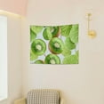 thumbnail image 6 of FCXZI Kiwi Leaves Aesthetic Wall Tapestry Art for Home Decoration 40*30in, 6 of 6
