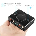 thumbnail image 3 of 3.5mm RCA Stereo Bi-Directional Audio Switcher with Mute Button, 3 of 5
