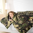 thumbnail image 4 of jejeloiu Cartoon Console Gamepad Twin Comforter Sets,Vintage Camo Print Bedding Set For Boys Kids Reversible 2-Piece, 4 of 8