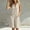 *Beige, variant on Women's Sleeveless V Neck Button Knee Length Romper with Pocket,Casual Summer Jumpsuit Navy,Women's Plus M