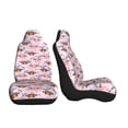 thumbnail image 3 of Sikiie Pink Butterfly Daisy Car Seat Covers 2PCs Front Car Seat Covers Universal fit for Most Cars SUVs and Trucks-2 PCS, 3 of 9