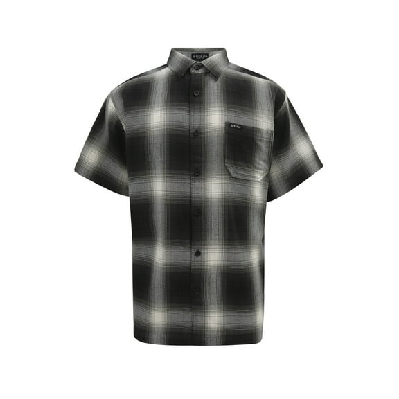 G-Style USA Western Casual Plaid Long Sleeve Button Up Shirt SS30 - BLACK - 4X-Large