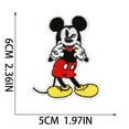 thumbnail image 3 of 21pcs Anime Cartoon Mickey Chenille Patches Embroidered Iron On Patches, Crest Iron On Applique Patch for T-Shirt Jackets Jeans Vests Hats Backpacks DIY Craft, 3 of 5
