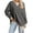 Gray-Fashion Sweatshirts, variant on Xcmzpl Women's Sweatshirts Casual Color Block Crewneck Sweatshirt Lightweight Sweater Tops Cotton Long Sleeve Shirts Fall Fashion