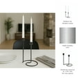 thumbnail image 5 of Decorative Taper Candle Holders for Living Home Decor - Swirl Candle Holder Centerpieces for Table, Office and Mantel - Modern Metal Taper Candlestick Holders for Entryway - 8" Black, 5 of 13