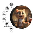 thumbnail image 4 of Honeii Cartoon Cooking Cat Print Tire Covers, Waterproof Anti-UV Sun Snow Rain Tire Covers for Trailers, RV, Camper, SUV, Truck-16 inch, 4 of 6