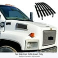 thumbnail image 2 of APS Compatible with Chevy Kodiak GMC Topkick 2003-2009 Side Vent Stainless Steel Black 8x6 Horizontal Billet Front Grill Grille Insert C86630J, 2 of 7
