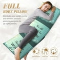 thumbnail image 5 of Bingfone Body Pillow Cover Long Pillow Case With Zipper Decorative Bedding Pillowcase 20"X54" Soft Cushion Pillow Case For Bedroom-Not All Those Who Wander Are Lost1, 5 of 8