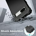 thumbnail image 6 of ELEHOLD Rugged Case for Google Pixel 7a Hard PC Soft Silicone Hybrid Shockproof Scratch-Resistant Anti-Fingerprint Slim Thin Case for Google Pixel 7A,Black, 6 of 6