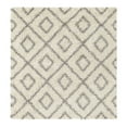 thumbnail image 3 of Unique Loom Trellis Shag Collection Area Rug - Ruth (5' 3" Square Ivory/Gray), 3 of 11