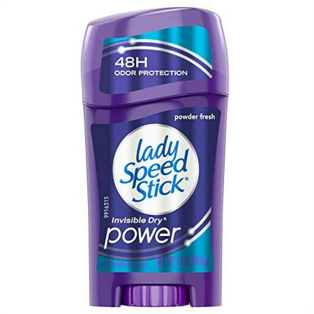 Lady Speed Stick Power Antiperspirant, Powder Fresh, 1.4 Ounce (Pack of 10)