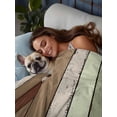 thumbnail image 3 of Sage Green Flat Sheets Only Twin XL Size, Soft Breathable Bed Top Sheets for Mattress, Farmhouse Wood Grain Vintage Brown Striped Luxury Bedding Flat Sheets for Home Hotel Bedroom Bed Protection, 3 of 9