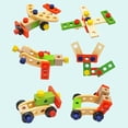 thumbnail image 4 of Juguete de construcción Caja de juguetes de madera DIY Kid Juego de imaginación educativo Juguetes para niños Niños 3 4 5 6 7 años Niños Niñas Niños Cumpleaños Regalo de Navidad, 4 of 5