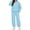 Light Blue, variant on Brondbend Women's Sweatsuits Hoodies for Woman Long Sleeved Pocket Pullover Solid High Waist Jogger Outfits Fashion Loose Tracksuits Festival Fall Winter Sets Light Blue