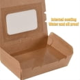 thumbnail image 3 of Cajas de ensalada para llevar, 50 unidades de 500 ml, con ventana, resistentes al agua y al aceite, para sándwiches, tartas de queso y hamburguesas., 3 of 6