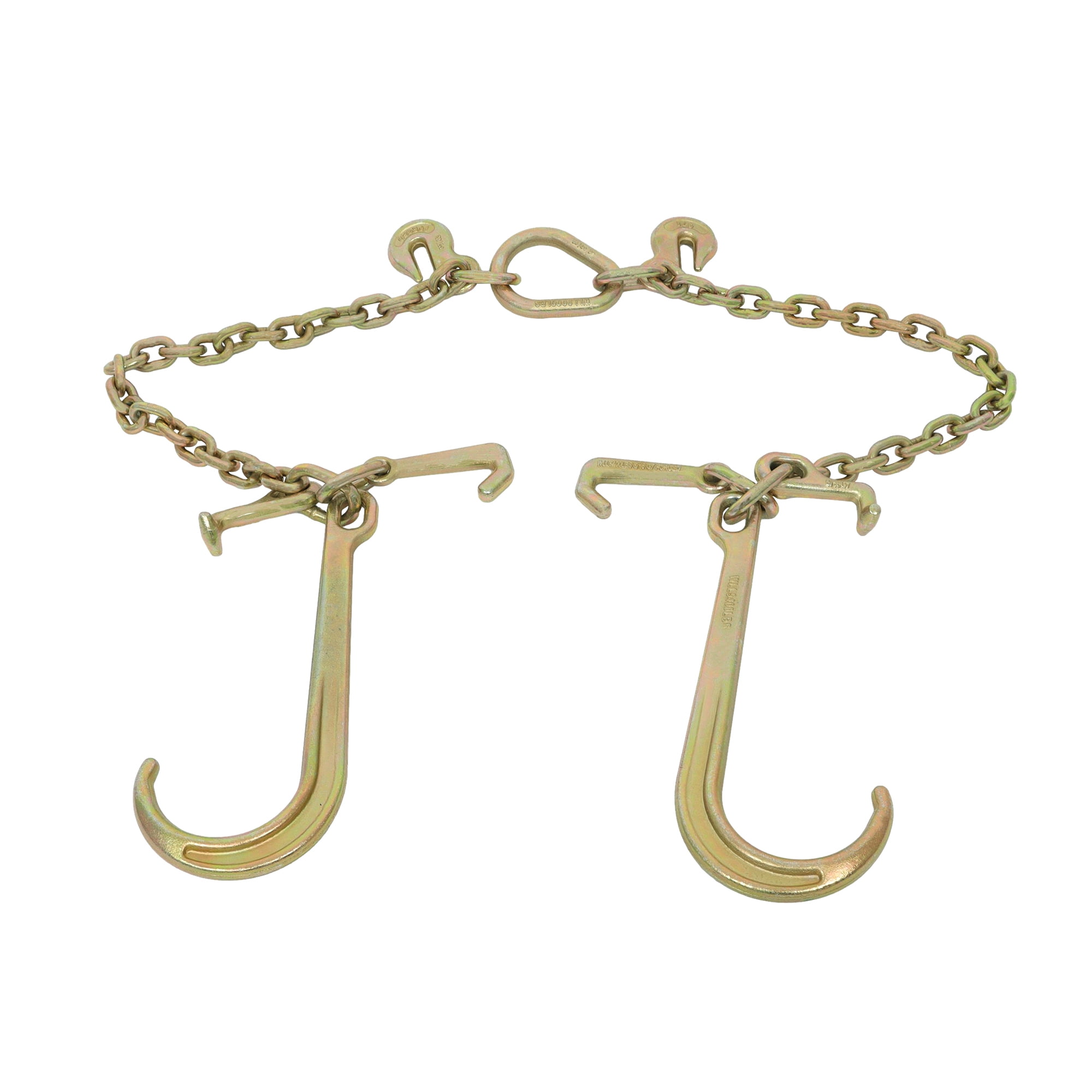 SEBLAFF V Type Tow Chain J Hook 3/8 X 2´grab Hook Tractor Car Wrecker Truck