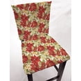 thumbnail image 1 of Christmas Poinsettia Dining Room Chair Back Covers or Seat Covers by Penny's Needful Things (Chair Back Cover Only) (17 W x 20 H CHAIR BACK), 1 of 4